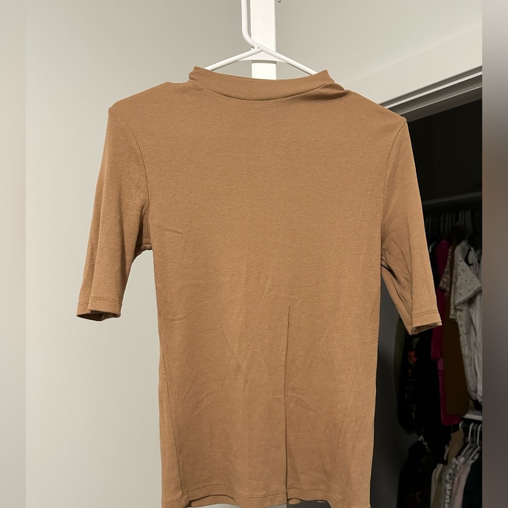 Ribbed Tan Shirt
